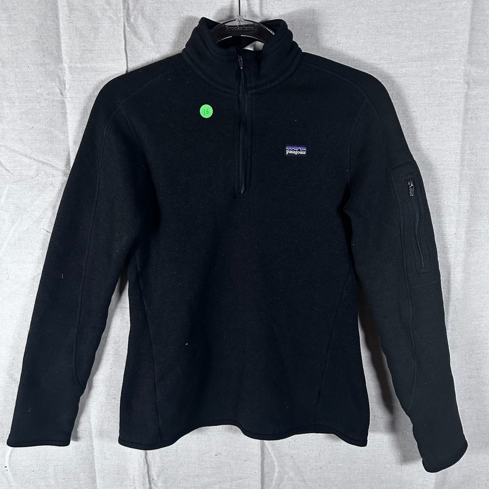 Patagonia Black Quarter-Zip Fleece Pullover